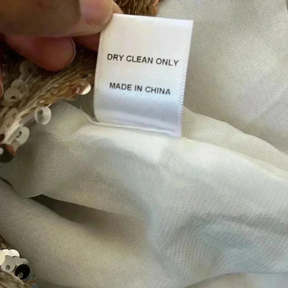 Anthropologie Hummingbird Sequin Open Back Blouse… - image 8